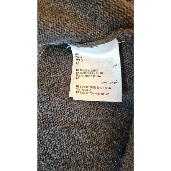 New Charter Club Sweater Color Block Cotton Blend Sz L Sweater - Picture 7 of 12